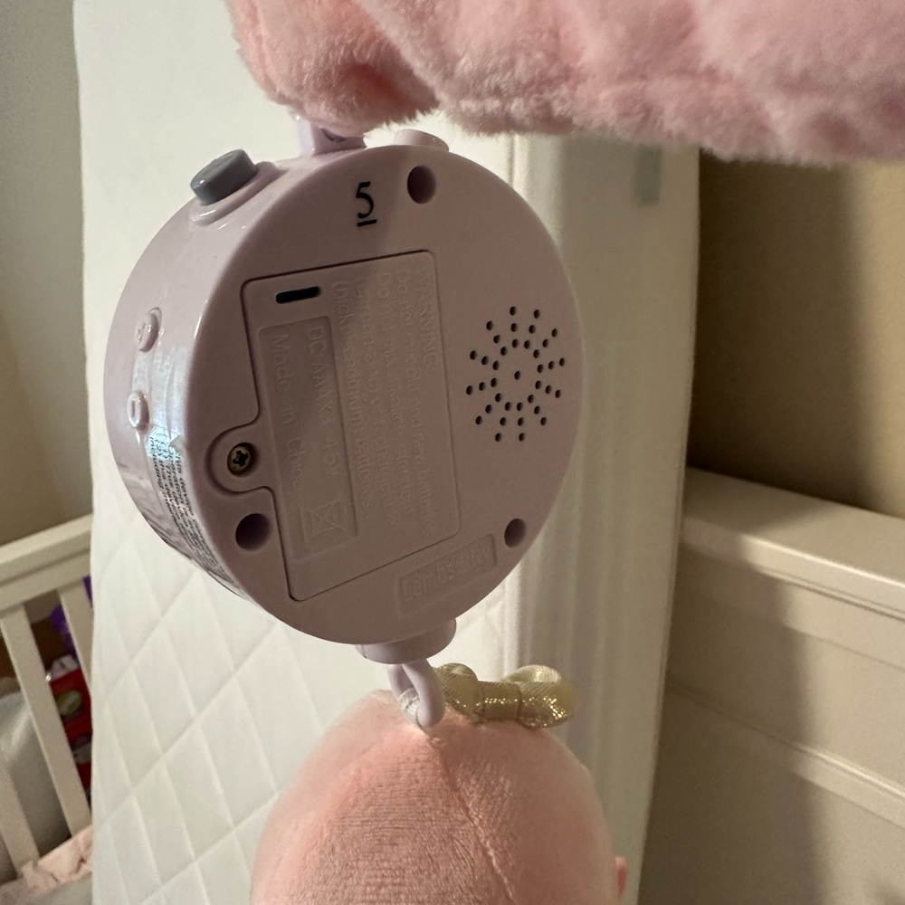 Pink Octopus Plush Baby Mobile - Picture 4 of 5